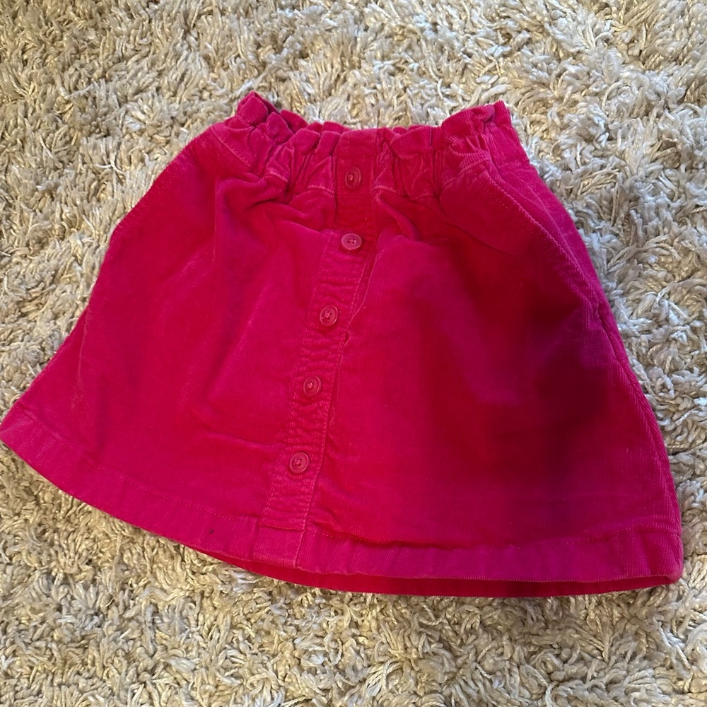 Crewcuts Fuchsia Corduroy Skirt Size 4T-5T